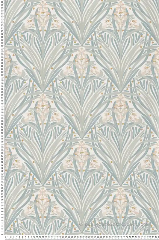 Super Prix Papier Peint Vintage William vert céladon - Elégance d‘Ugépa Réf. UGP-M66124
