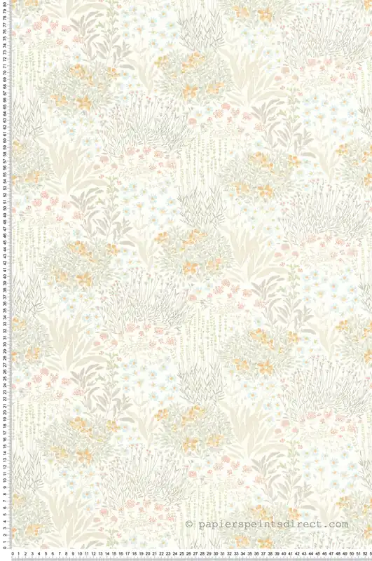 Acheter Direct Papier peint Dessin Fleur Feuille vert amande - Once Upon A Time de Casadéco Réf. OUAT88307403