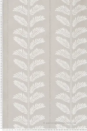 Papier peint Feuille Plumier blanc beige - Signature de Nina Campbell Réf. OSB-NCW4496-06 Haute Qualité