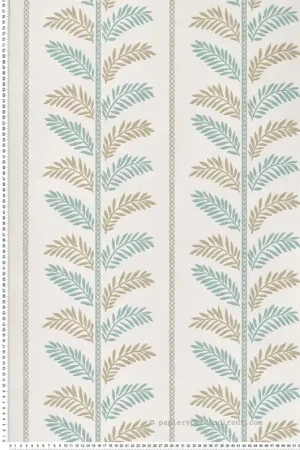 Offre Du Jour Papier peint Feuille Plumier beige bleu - Signature de Nina Campbell Réf. OSB-NCW4496-01