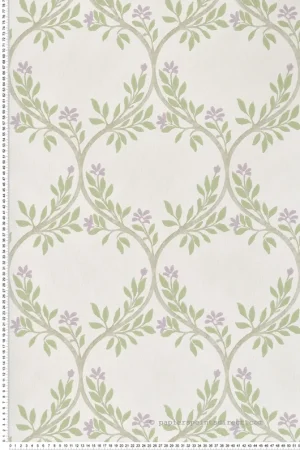 Papier peint Treillis Arber violet - Signature de Nina Campbell Réf. OSB-NCW4495-02 Livraison Express