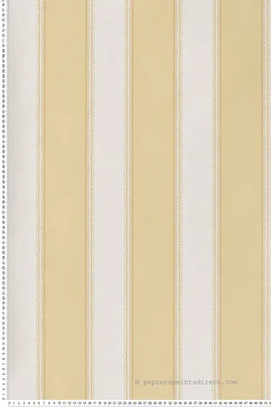 Papier peint Rayure Sackville Stripe jaune - Signature de Nina Campbell Réf. OSB-NCW4492-03 Dernier Modèle