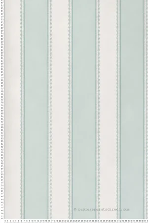 Super Prix Papier peint Rayure Sackville Stripe bleu clair - Signature de Nina Campbell Réf. OSB-NCW4492-02