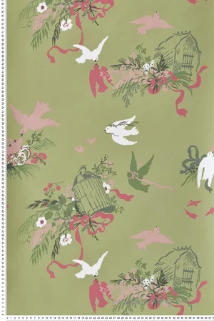 Must-Have Papier peint Oiseaux Volières Garden - National Trust Papers 3 de Little Greene Réf. 0263VOGARDE