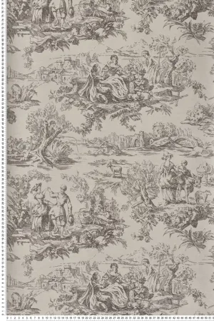 Dernier Modèle Papier peint Toile De Jouy Lovers‘ Toile Attic 2 - National Trust Papers 3 de Little Greene Réf. 0263LOATTIC