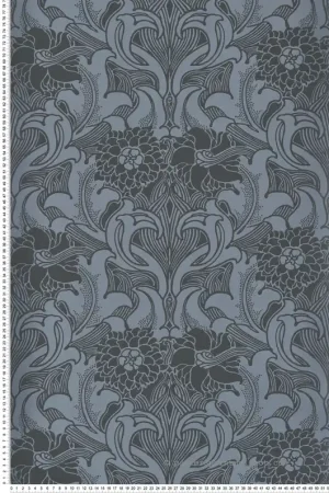 Must-Have Papier peint Médaillon Dahlia Scroll Etruria - National Trust Papers 3 de Little Greene Réf. 0263DAETRUR