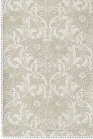 Papier peint Médaillon Dahlia Scroll Mirror - National Trust Papers 3 de Little Greene Réf. 0263DAMIRRO Promotion Saisonnière