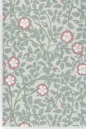 Quantité Limitée Papier peint Fleurs Briar Rose Salix - National Trust Papers 3 de Little Greene Réf. 0263BRSALIX