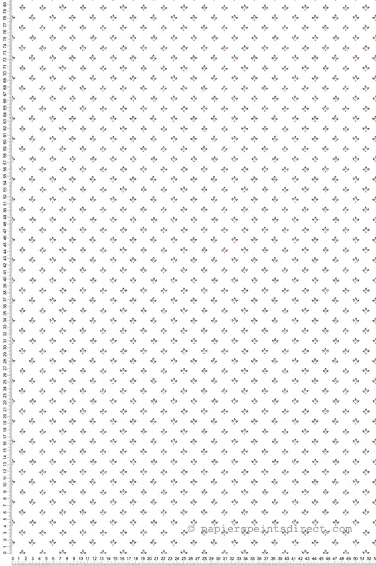 Authentique Papier peint Trois Pétales gris écru - Cuisine Fraicheur 6 de Lutèce Réf. LTC-G45461