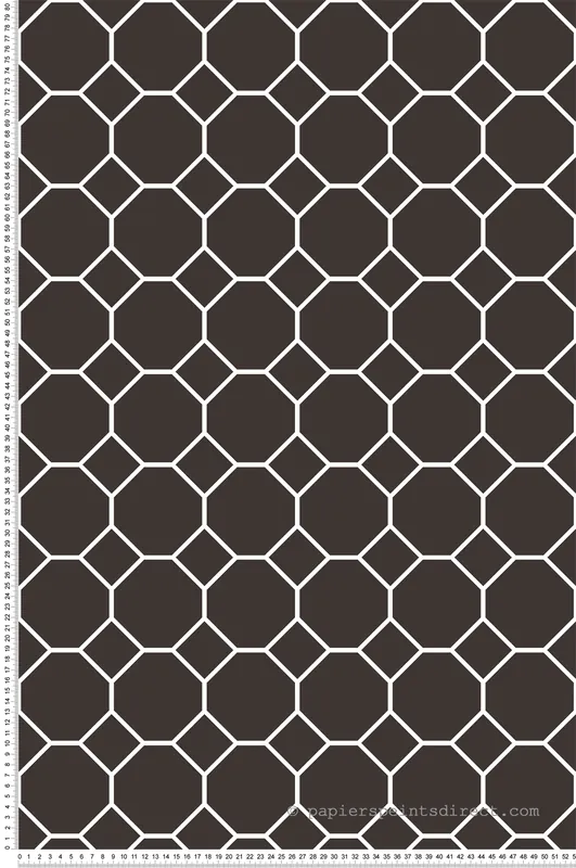 Acheter Direct Papier peint Faïence Géométrique noir et blanc - Cuisine Fraicheur 6 de Lutèce Réf. LTC-G45404