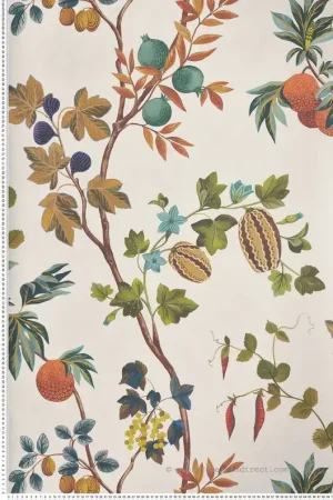 Papier peint Arbre Fruitier Orchard automne écru - Lamorran d‘Osborne & Little Réf. OSB-W7686-01 Commander Vite