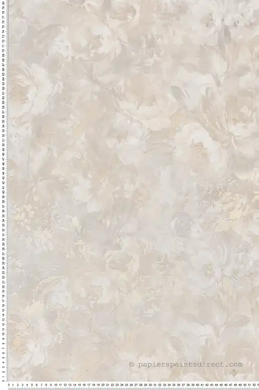 Papier peint Charme Fleur beige et doré - Grand Classic de Montecolino Réf. MC-Z66860 Usine Directe