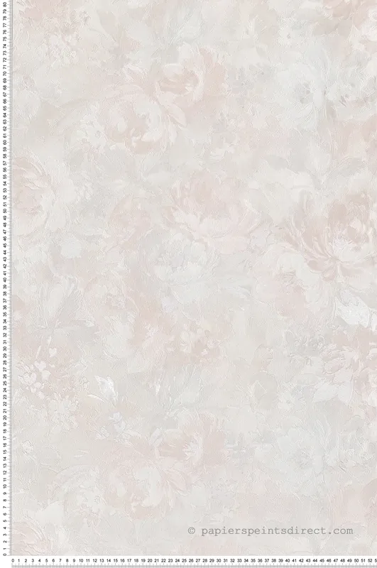 Prix Cassé Papier peint Charme Fleur rose pale et irisé - Grand Classic de Montecolino Réf. MC-Z66858