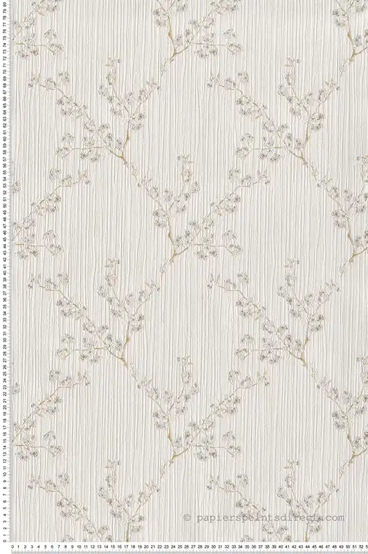 Papier peint Arbre Japonais crème et doré - Grand Classic de Montecolino Réf. MC-Z66832 Prix Cassé