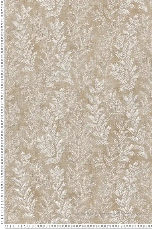Must-Have Papier peint Feuillage et Fond Tacheté beige, blanc et pailleté - Grand Classic de Montecolino Réf. MC-Z66818