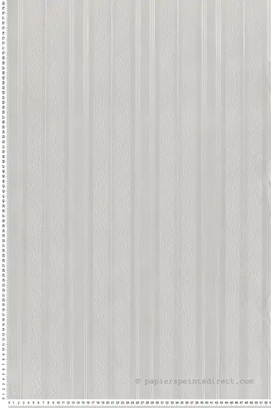 Soldes Papier peint Rayure Feuillage blanc cassé irisé - Grand Classic de Montecolino Réf. MC-Z66864