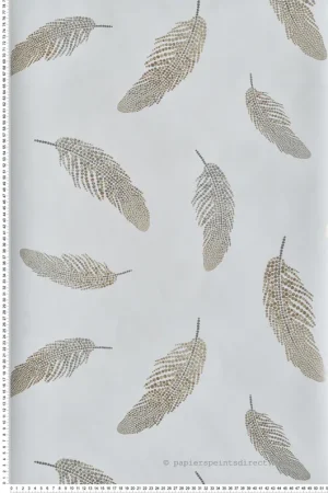Papier peint Plume Adornado gris pale et doré - The Wallpaper Collection de Matthew Williamson Réf. OSB-W7261-05 Commander Vite