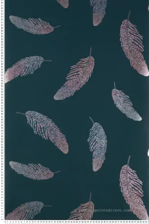 Offre Spéciale Papier peint Plume Adornado vert et rouge irisé - The Wallpaper Collection de Matthew Williamson Réf. OSB-W7261-02