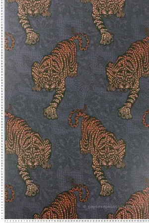 Achat Immédiat Papier peint Tigre Mandala bleu et cuivré irisé - The Wallpaper Collection de Matthew Williamson Réf. OSB-W6542-03