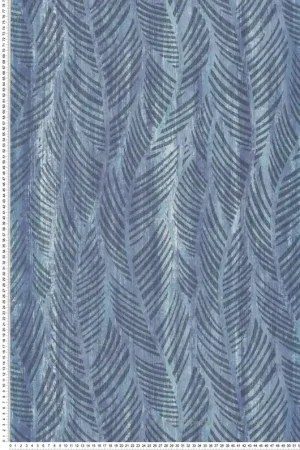 Acheter Direct Papier peint Palme Perlée bleu et vert - Willow d‘Initiales Réf. INI-00814901