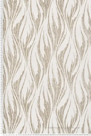 Acheter Direct Papier peint Flamme Effet Toile doré et écru - Willow d‘Initiales Réf. INI-00814604