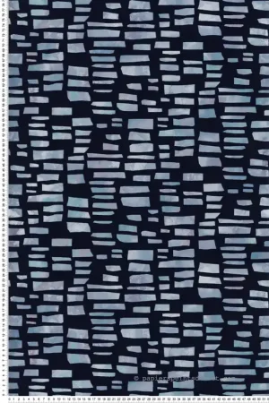 Papier peint Tacheté et Velours marine - Willow d‘Initiales Réf. INI-00814503 Promotion