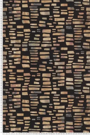 Expédié Aujourd'hui Papier peint Tacheté et Velours beige et noir - Willow d‘Initiales Réf. INI-00814501