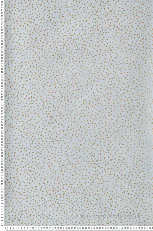 Affaire À Saisir Papier peint Pois Ines bleu ciel doré - Essentiel de Casélio Réf. ETL103136024