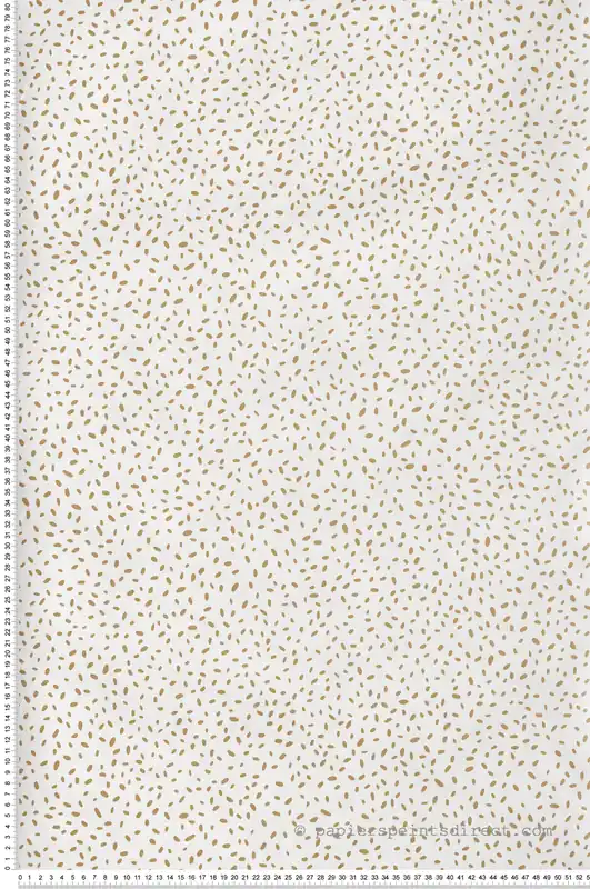 Acheter Direct Papier peint Pois Ines blanc doré - Essentiel de Casélio Réf. ETL103131020