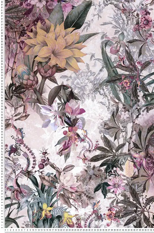 Papier peint Fleur Vintage rose et violet - Dream Flowery de Architects Paper Réf. 38177-5 Remise