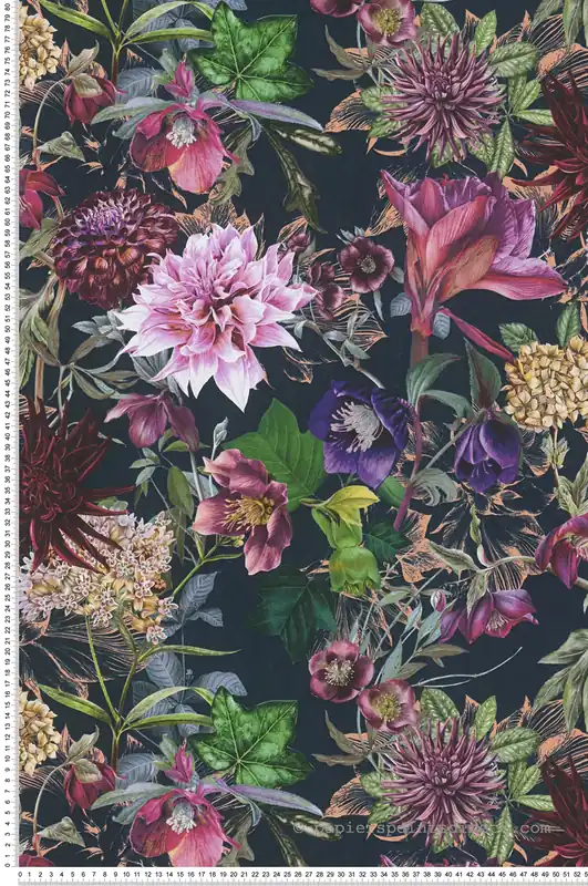Super Prix Papier peint Jardin Floral rose et violet - Dream Flowery de Architects Paper Réf. 38175-6