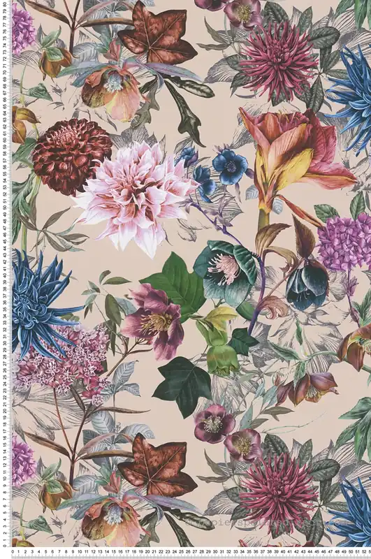Top Vente Papier peint Jardin Floral crème et rose - Dream Flowery de Architects Paper Réf. 38175-5