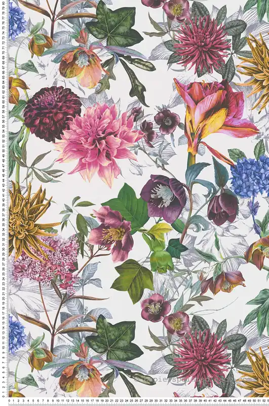 Must-Have Papier peint Jardin Floral blanc et rose - Dream Flowery de Architects Paper Réf. 38175-4