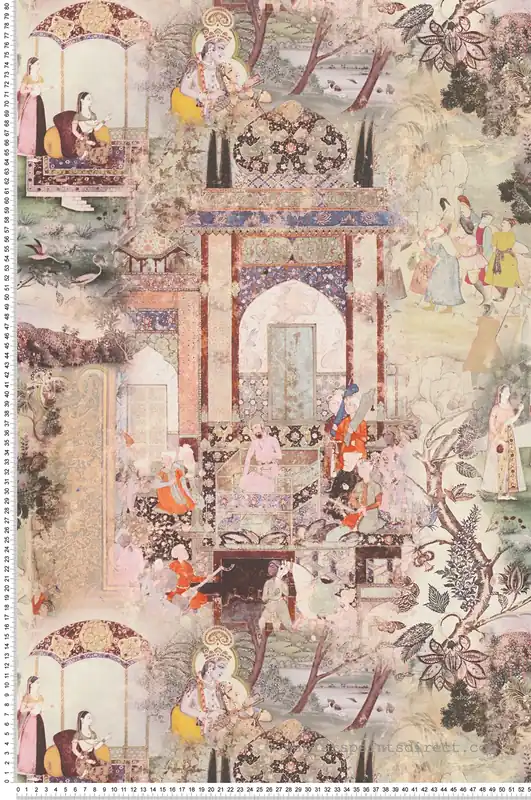 Prix Réduit Papier peint Paysage Indien Multicouleurs - Dream Flowery de Architects Paper Réf. 38174-2