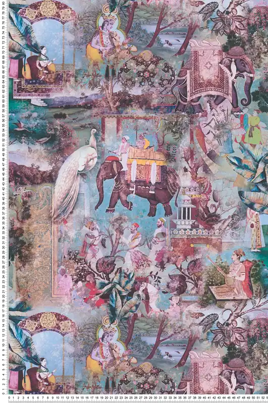 Vente Directe Papier peint Nature et Animaux Hindou bleu - Dream Flowery de Architects Paper Réf. 38173-3