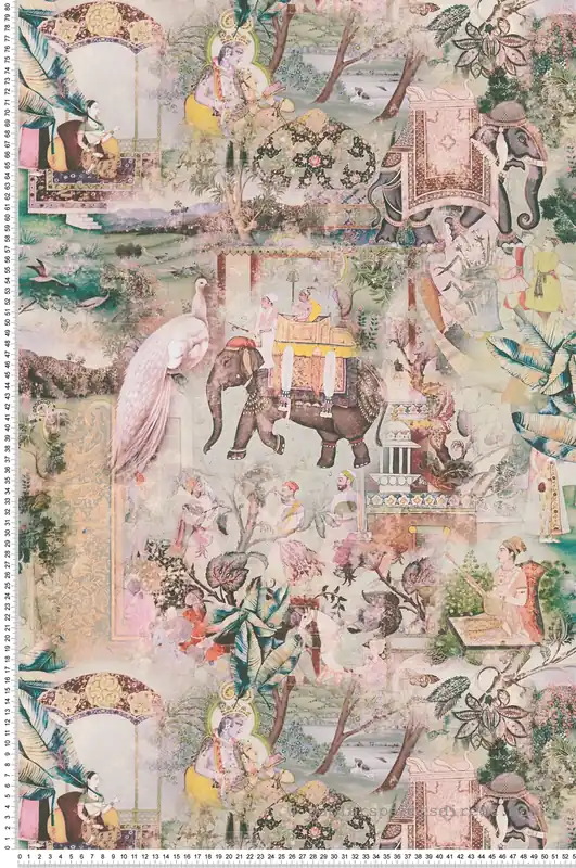 Vente Directe Papier peint Nature et Animaux Hindou vert - Dream Flowery de Architects Paper Réf. 38173-2
