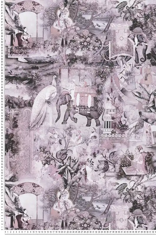 Papier peint Nature et Animaux Hindou gris et rose - Dream Flowery de Architects Paper Réf. 38173-1 Nouveauté