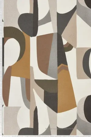 Soldes Papier peint Géométrique Abstrait noir et blanc - L‘Atelier de Casamance Réf. CAS-75460100