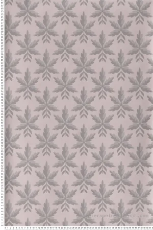 Solde Papier peint feuilles Clutterbuck Puce - National Trust Papers de Little Greene Réf. 0245CLPUCEZ