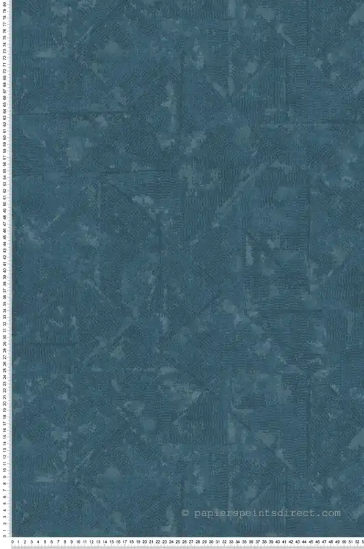Papier peint ethnique Tribu géométrique bleu canard - Tribeca de Montecolino Réf. MC-36975-1 Populaire