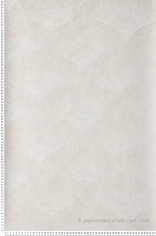 Papier peint Art Déco Walter Irisé blanc/beige - Oxford de Casadéco Réf. OXFD84080220 Nouveauté