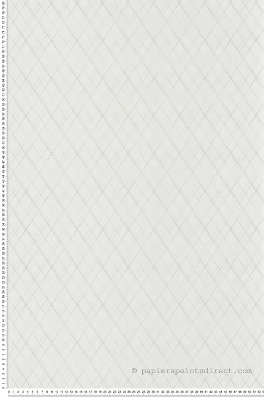 Papier peint carreaux Burlington Oliver blanc gris - Oxford de Casadéco Réf. OXFD84130206 Super Prix