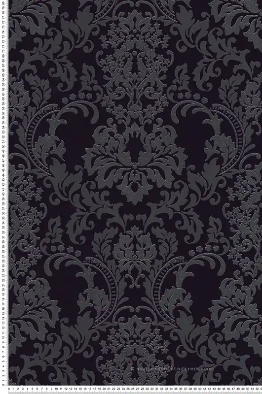 Top Vente Papier peint Baroque Paillette noir - New Studio 2.0 d‘AS Création Réf. SP14739