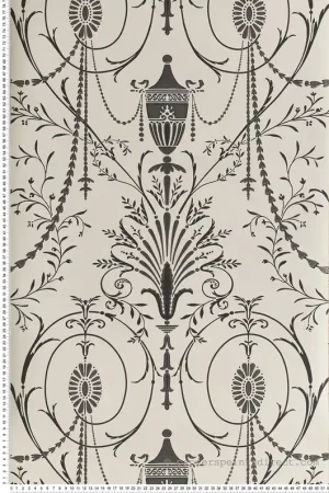 Solde Papier peint Marlborough Glacé - London Wallpapers V de Little Greene Réf. 0256MAGLACE