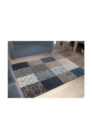 Tapis Patchwork Blue Denim Offre Exclusive