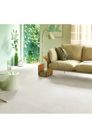 Retour Gratuit Moquette Ecologique Velours - Vaiana- Coloris Blanc