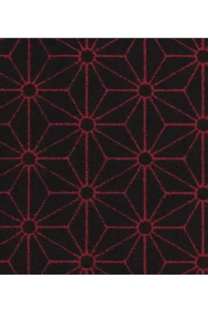 Prix Bas Moquette Velours à motifs - Kabuki - Rouge