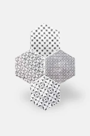 Acheter En Ligne Carrelage hexagonal mat noir 15 x 15 cm - HE0811013