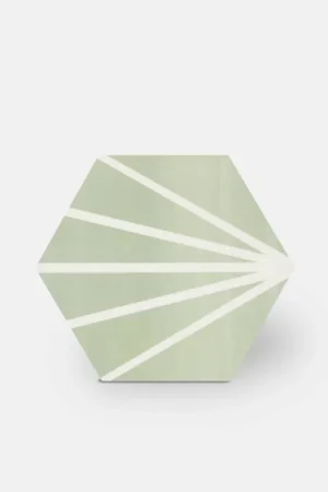 Acheter Direct Carrelage hexagonal design vintage - mat à motif vert - ME9507009