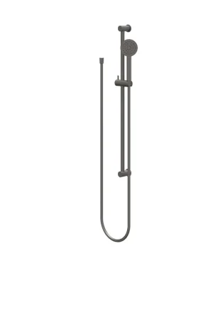 Achetez Aujourd'hui IVY Ensemble barre de douche - avec douchette - rond - satin spray - flexible de douche 150cm - Métal noir brossé PVD